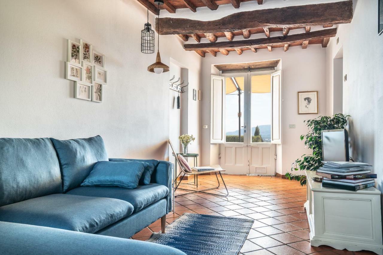 Accogliente Alloggio Con Vista E Piscina Lucca Buitenkant foto